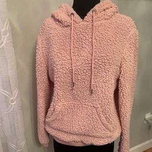 Blush Pink Sherpa Hoodie